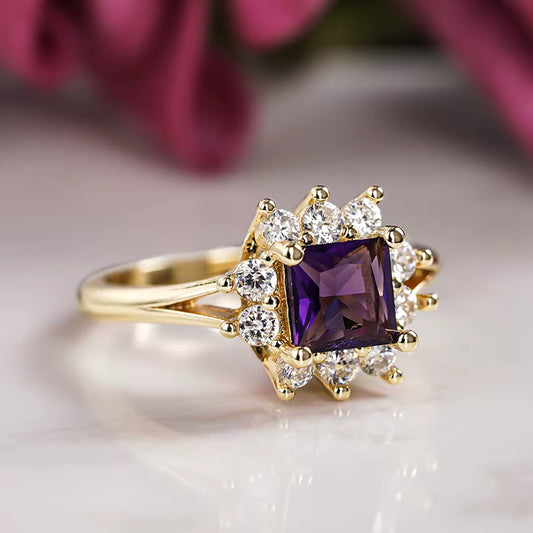 All Awareness –  Purple Royal Hoop Ring | 1+1 Free