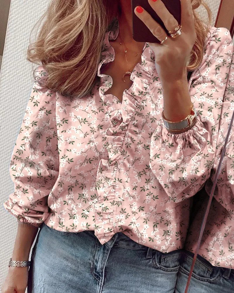 NORA |  Ruffle Blouse