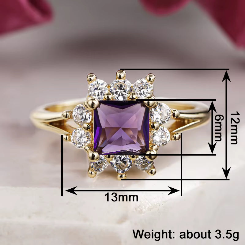 All Awareness –  Purple Royal Hoop Ring | 1+1 Free