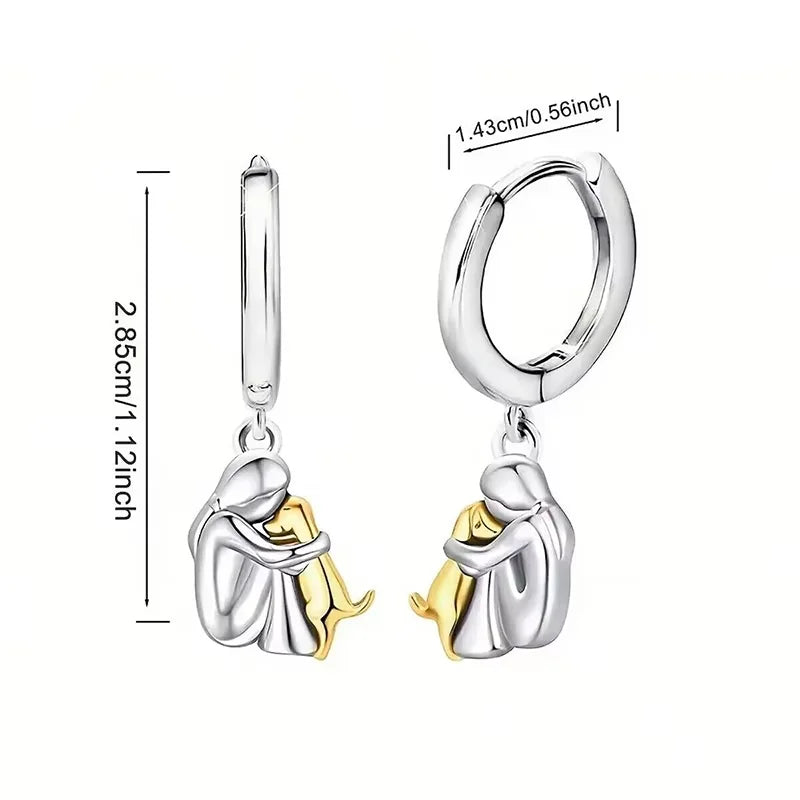 Harbour & Co | Dog Embrace Earrings