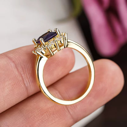 All Awareness –  Purple Royal Hoop Ring | 1+1 Free