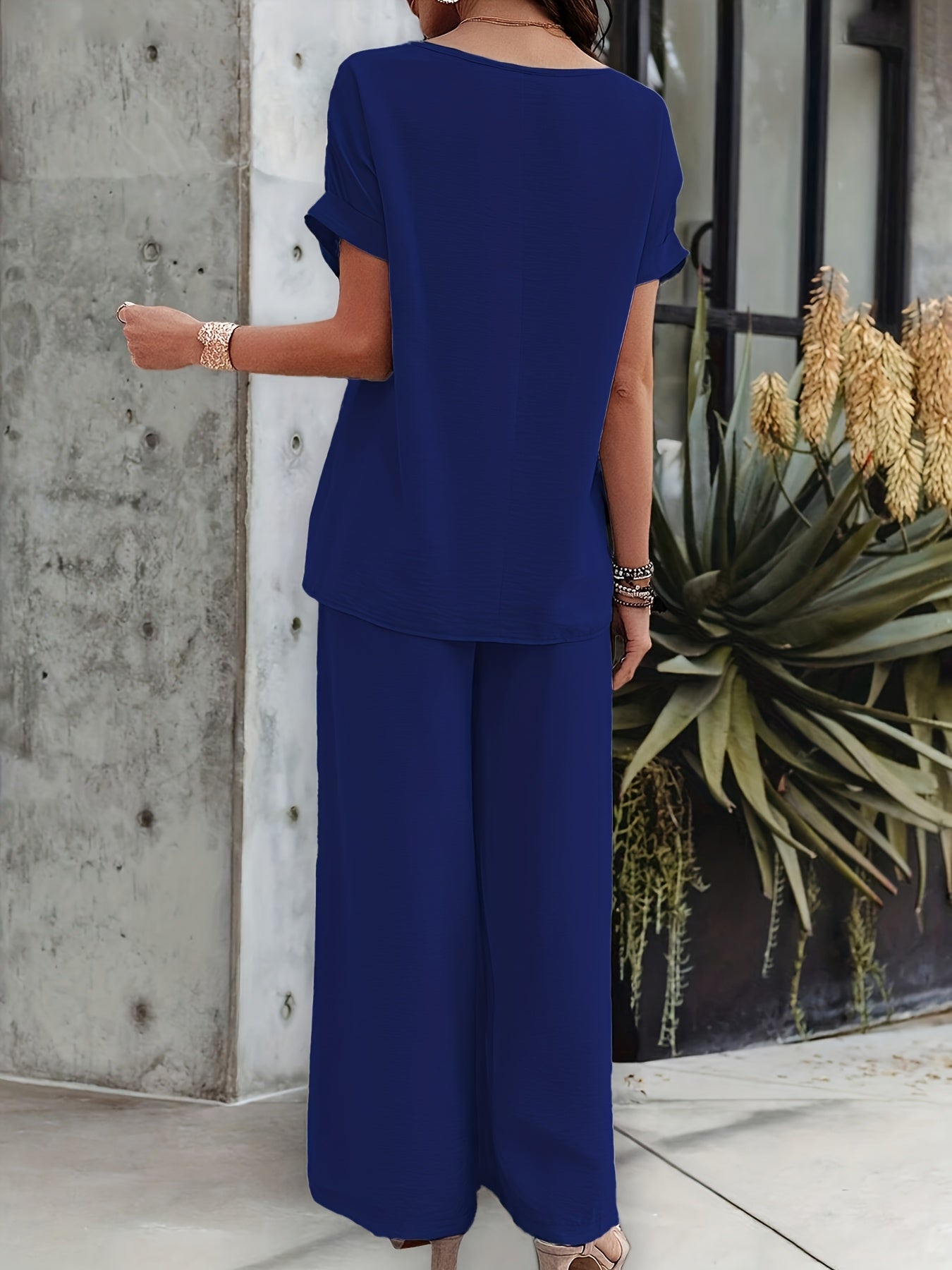Luna Set – Short Sleeve Top & Comfortable Fit