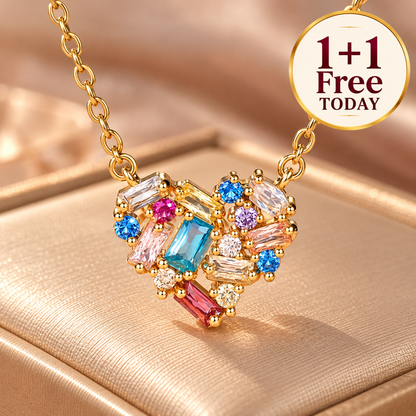 Colored Heart Necklace