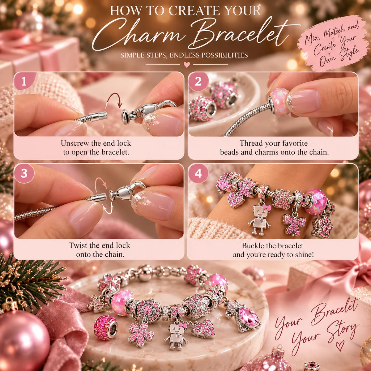 Pink Sparkle | 24-Day Jewelry Advent Calendar