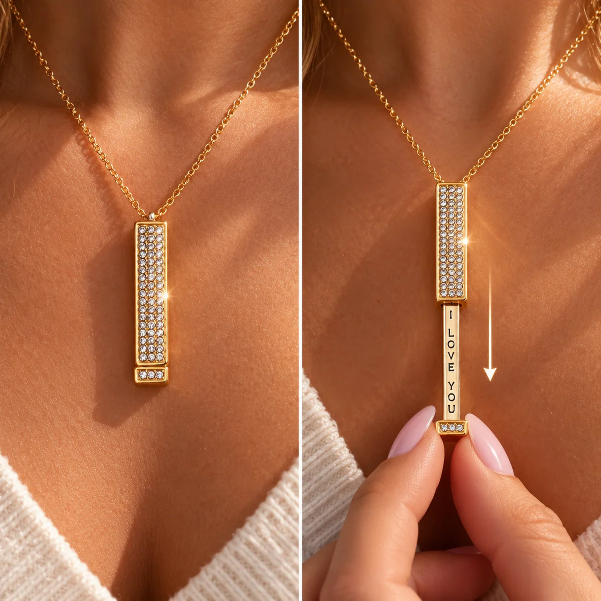I Love You Necklace