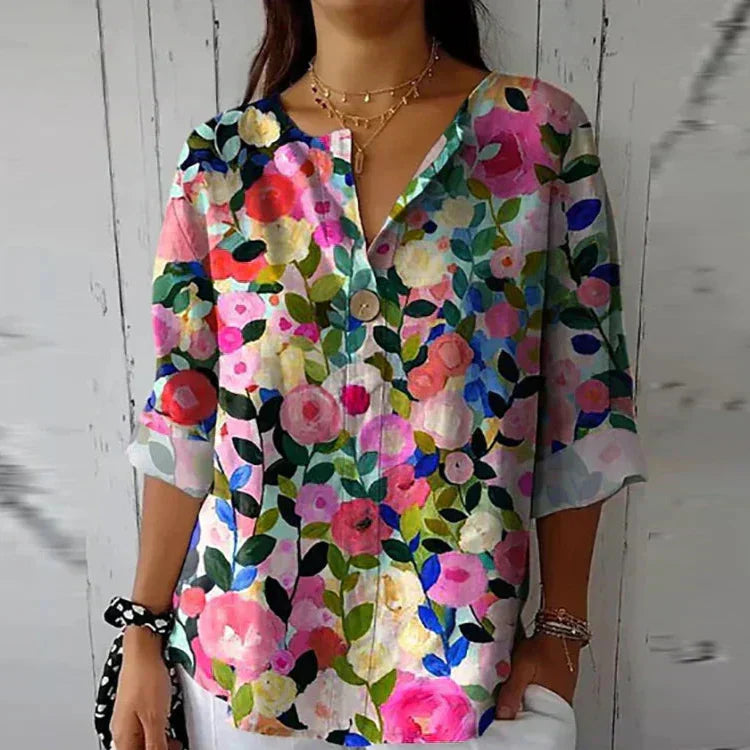 HELEINA | Floral Vintage Blouse