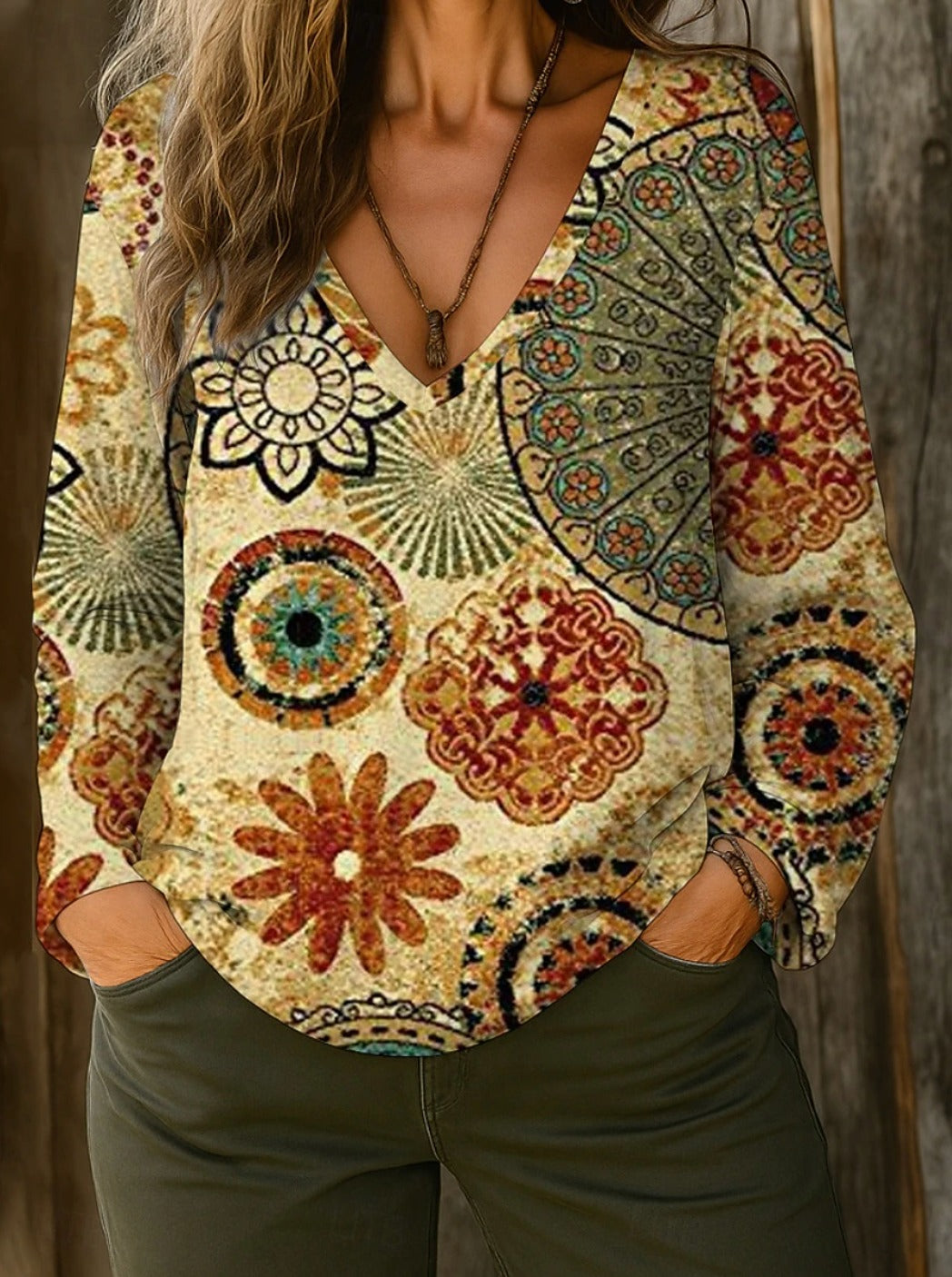 BOHO | Vibrant Patchwork Blouse