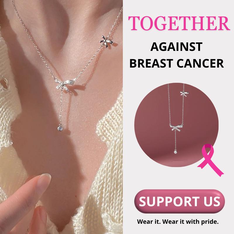Breast Cancer Support Necklace | 1+1 Free Today