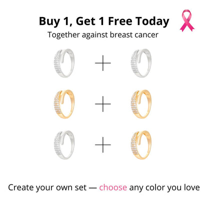 Breast Cancer Support Ring | Get 1+1 Free