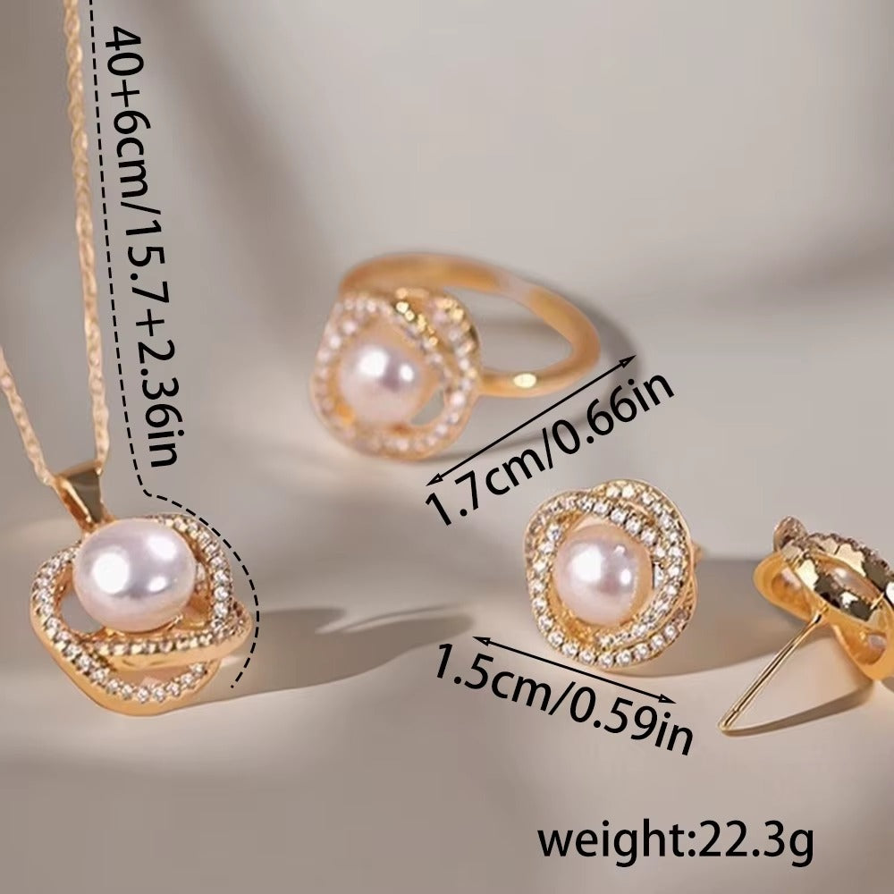 Breast Cancer Awareness | Elegant Pearl Set | 1+1 Set Free Today