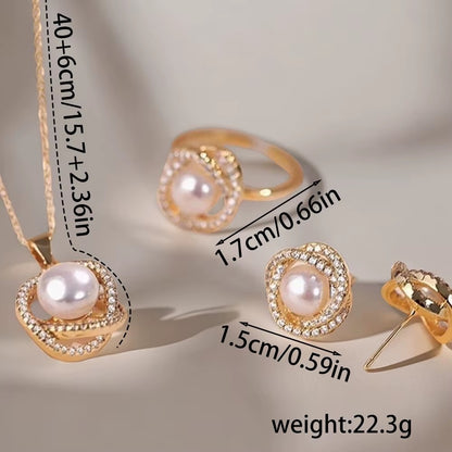 Breast Cancer Awareness | Elegant Pearl Set | 1+1 Set Free Today