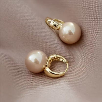 Breast Cancer Awareness | Classic Pearl Earrings  | 1+1 Free Today