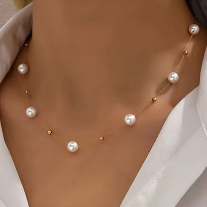 Breast Cancer Awareness Pearl Necklace | 1+1 Free Today