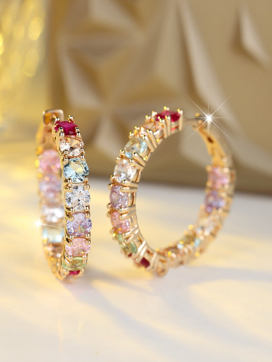 Exclusive Hope Earrings with Coloured Crystals | 1+1 Set Free Today