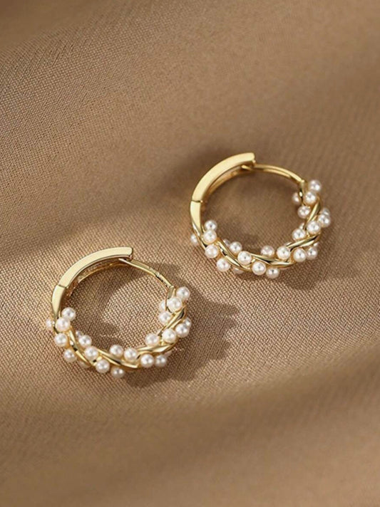 Breast Cancer Awareness | Pearl Hope Earrings  | 1+1 Free Today