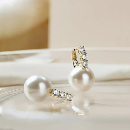 Breast Cancer Awareness | Sparkle Pearl Earrings  | 1+1 Free Today