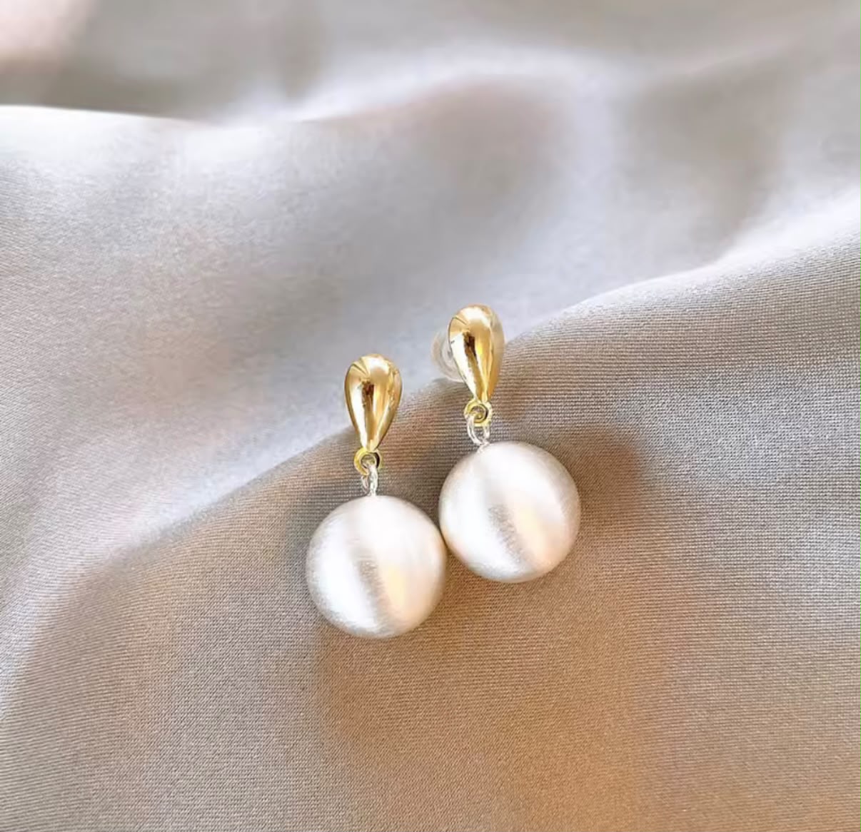 Breast Cancer Awareness | Together Stronger Pearl Earrings | 1+1 Free Today