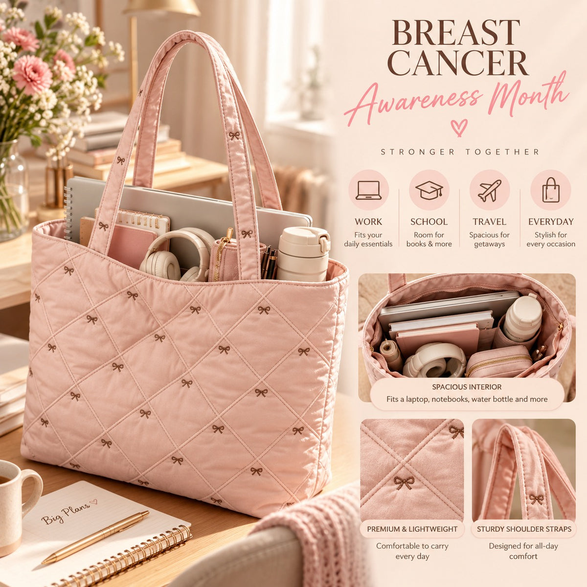 Ribbons Pink Bag 2026