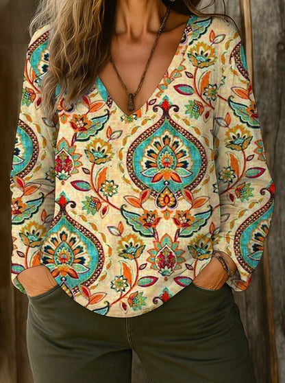 BOHO | Vibrant Patchwork Blouse