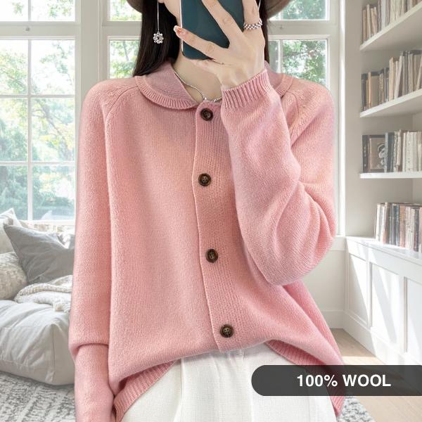 ADALINE | Wool Cardigan 100% Pure Wool