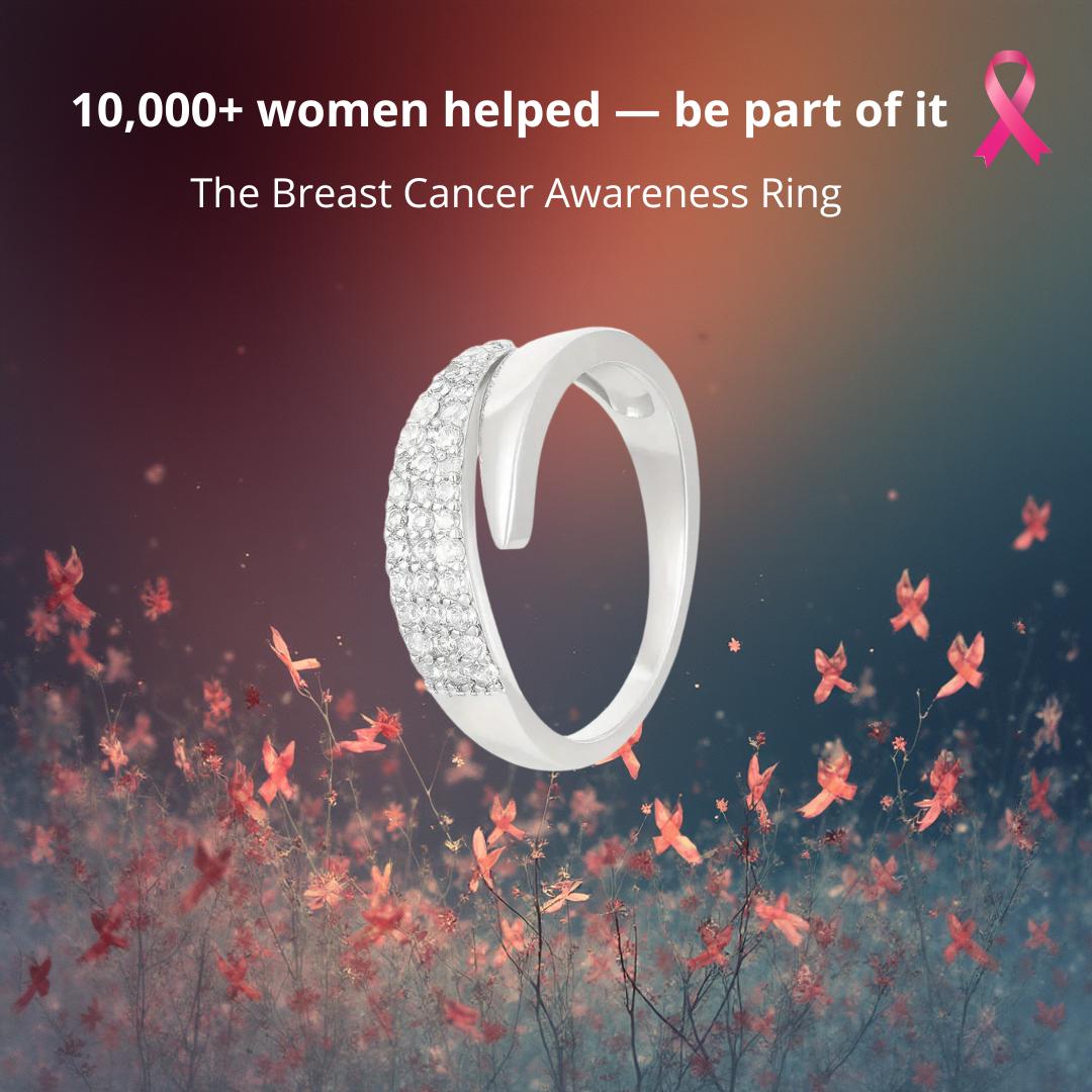 Breast Cancer Support Ring | Get 1+1 Free