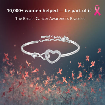 Breast Cancer Support Heart Bracelets | Get 1+1 Free!