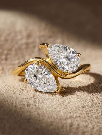 Two-Stone Diamond Ring | Breast Cancer Support