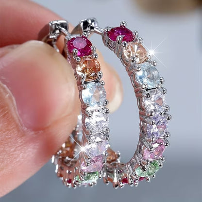 Exclusive Hope Earrings with Coloured Crystals | 1+1 Set Free Today