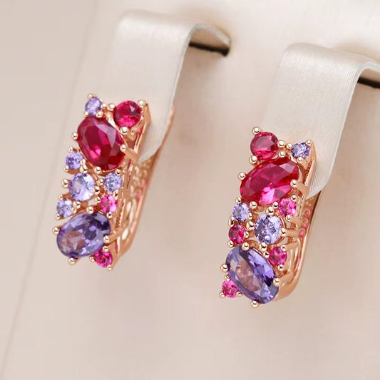 Breast Cancer Awareness Vintage Zircon Earrings | 1+1 Free Today