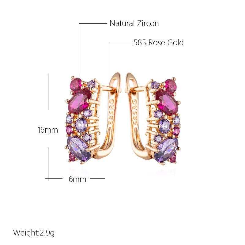 Breast Cancer Awareness Vintage Zircon Earrings | 1+1 Free Today