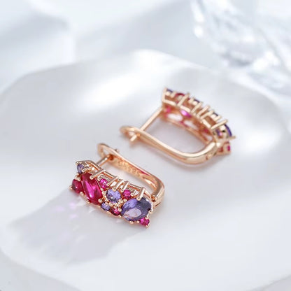 Breast Cancer Awareness Vintage Zircon Earrings | 1+1 Free Today