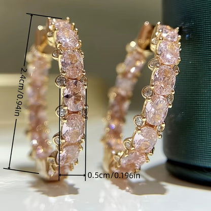 Exclusive Hope Earrings with Pink Crystals | Get 1+1 Free Today