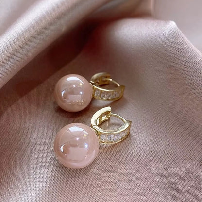 Breast Cancer Awareness Blush Pearl Earrings | 1+1 Free Today