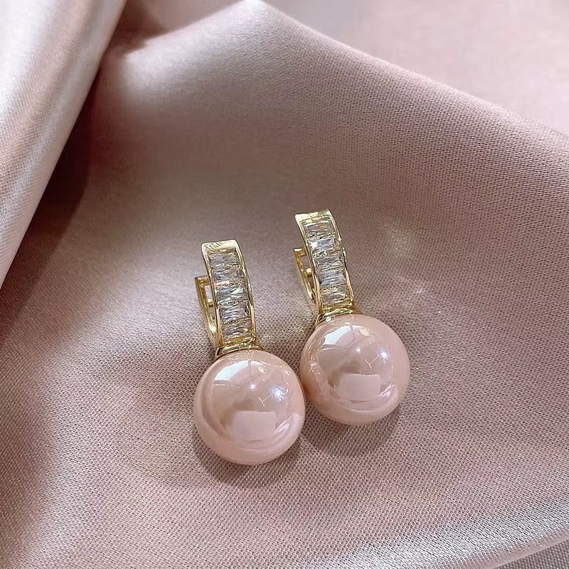 Breast Cancer Awareness Blush Pearl Earrings | 1+1 Free Today