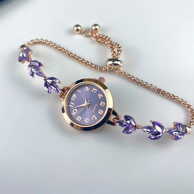 Strength in Time | Elegant Breast Cancer Awareness Bracelet Watch