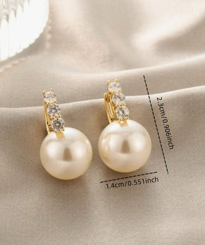 Breast Cancer Awareness | Sparkle Pearl Earrings  | 1+1 Free Today