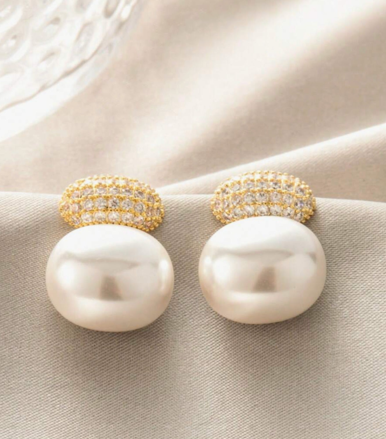 Breast Cancer Awareness | Shine Pearl Earrings  | 1+1 Free Today