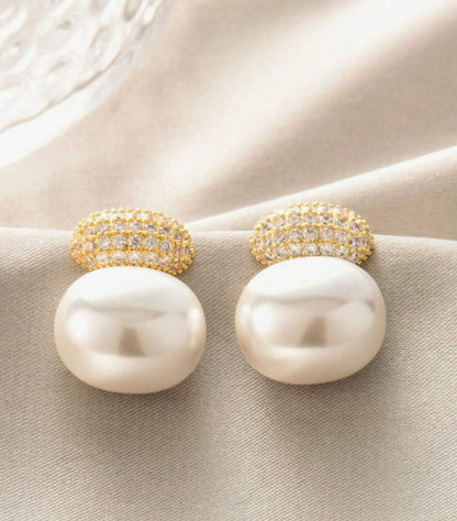 Breast Cancer Awareness | Shine Pearl Earrings  | 1+1 Free Today