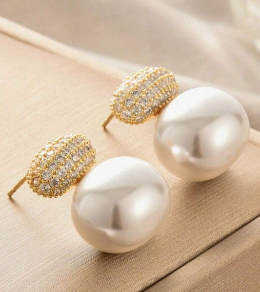Breast Cancer Awareness | Shine Pearl Earrings  | 1+1 Free Today