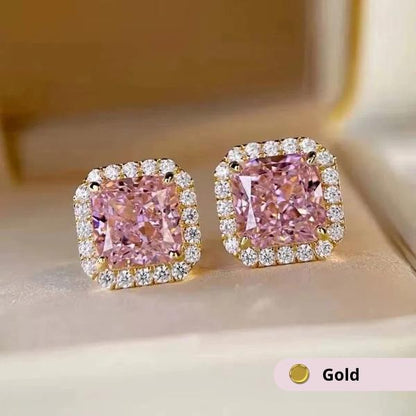 Breast Cancer Awareness | Ribbon Sparkle Earrings  | 1+1 Free Today