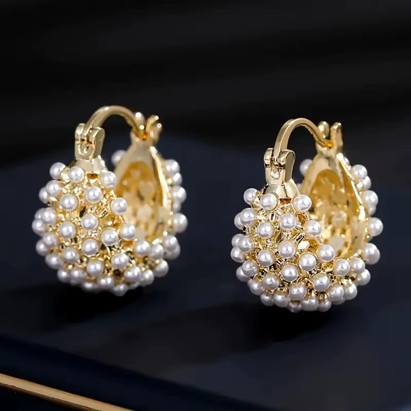 Breast Cancer Awareness | Royal Fresh Pearl Earrings | 1+1 Free Today