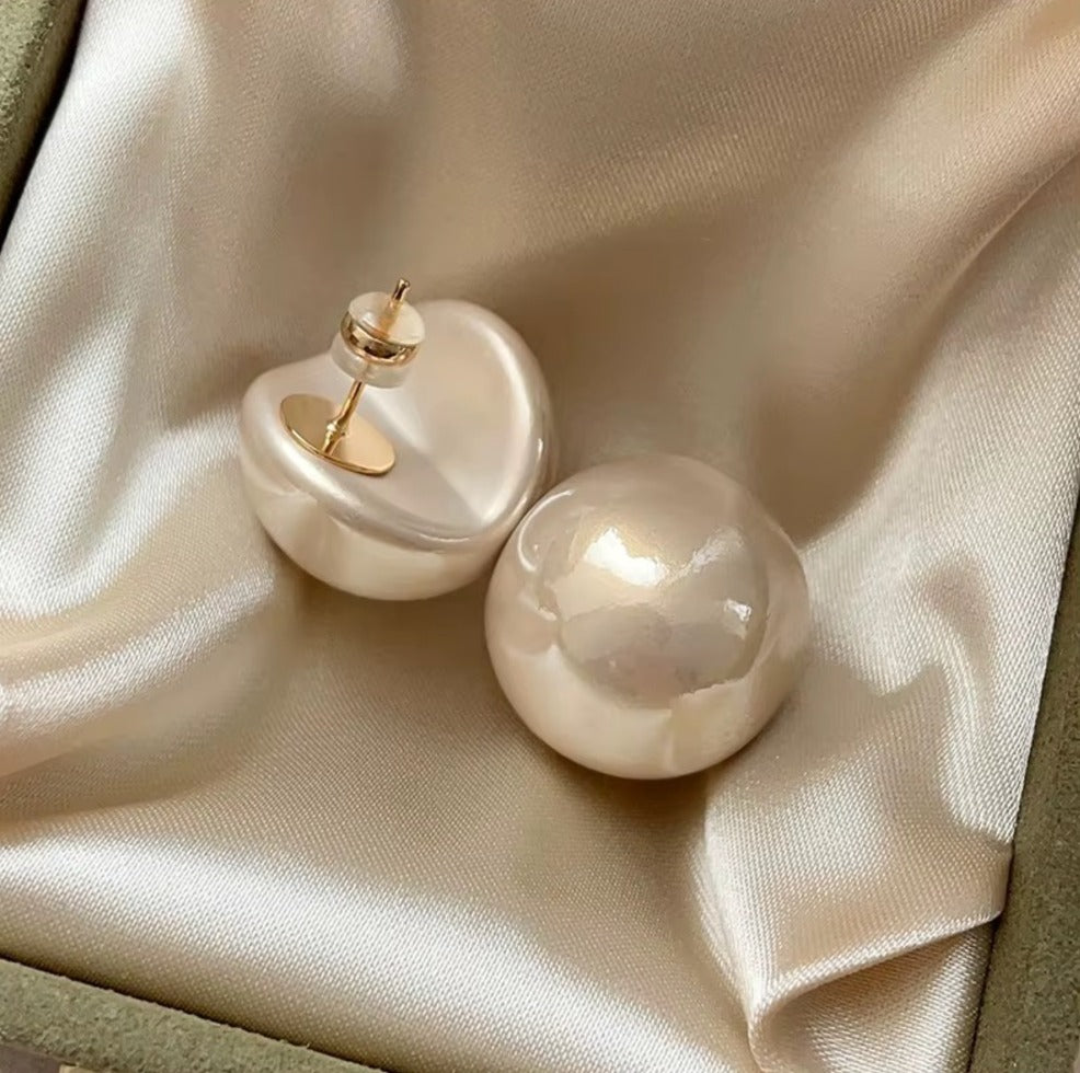 Breast Cancer Awareness | Minimalist Pearls Earrings | 1+1 Free Today