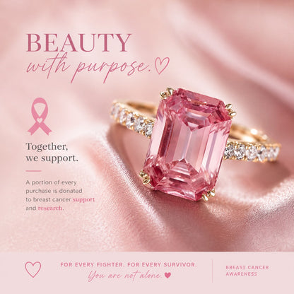 Ribbon Pink Ring | Support Breast Cancer