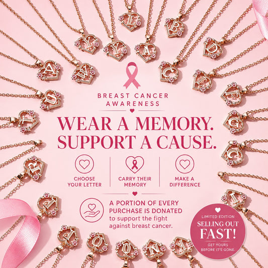 Breast Cancer Awareness - Personalized Letter Necklaces