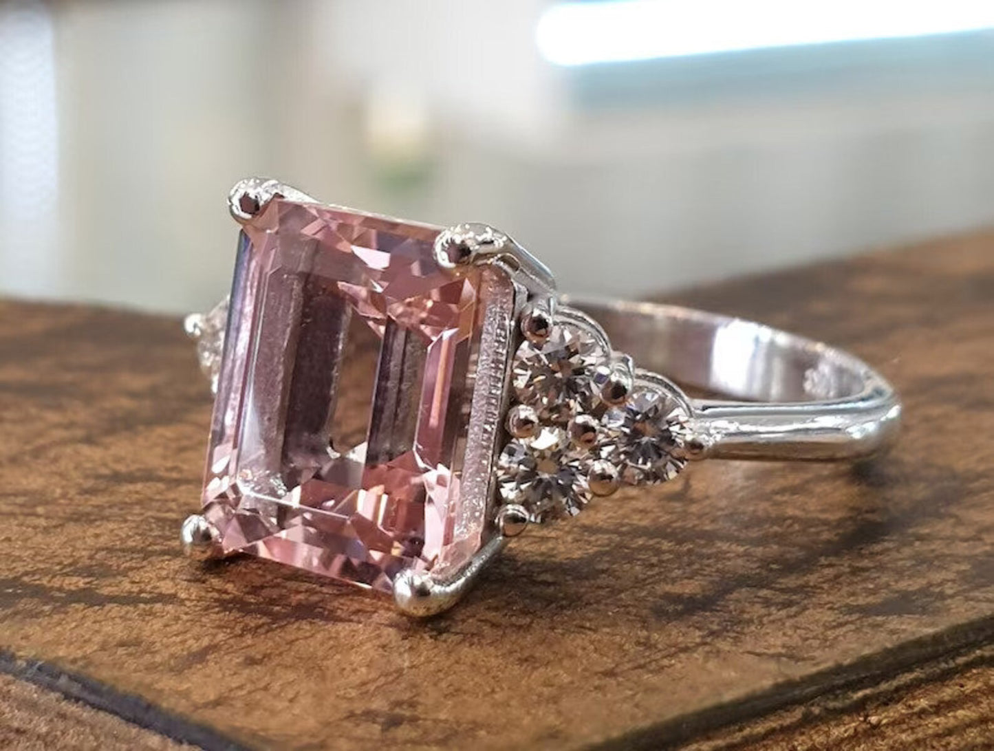 Breast Cancer Support Pink Emerald Ring | Get 1+1 Free