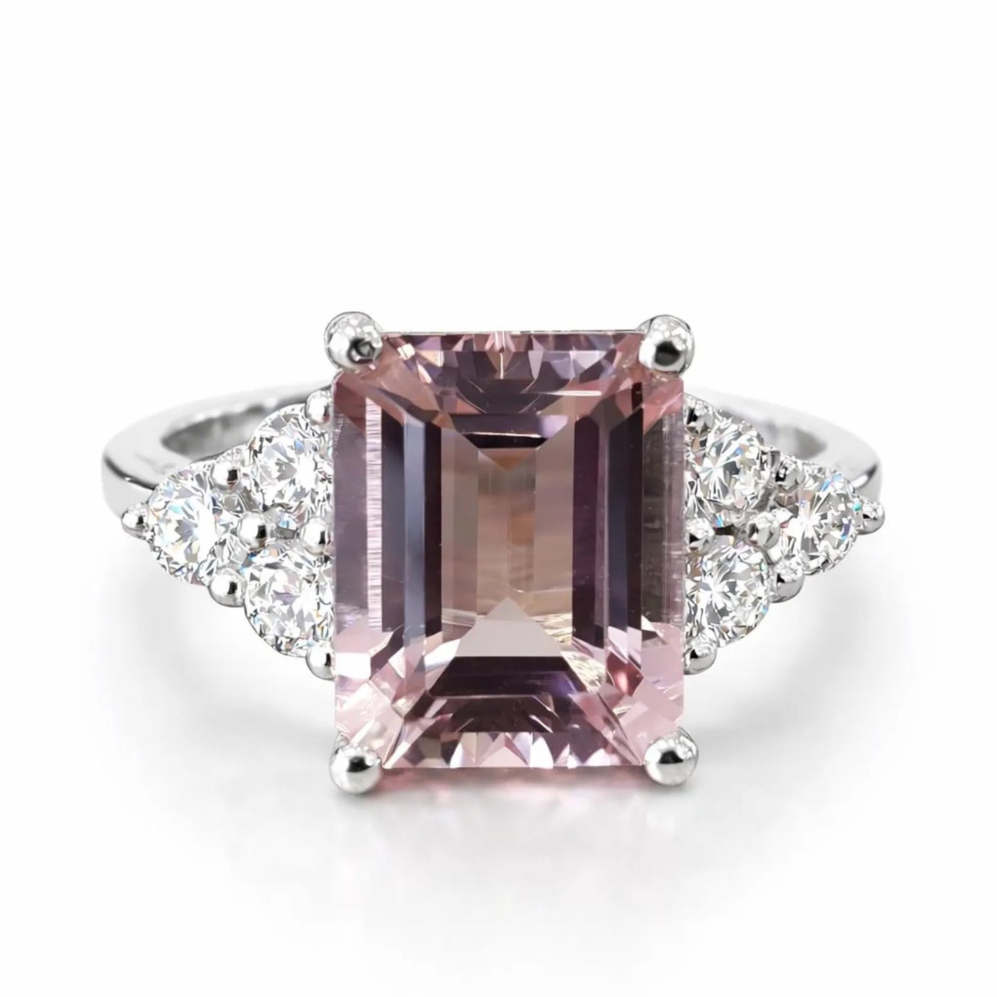 Breast Cancer Support Pink Emerald Ring | Get 1+1 Free