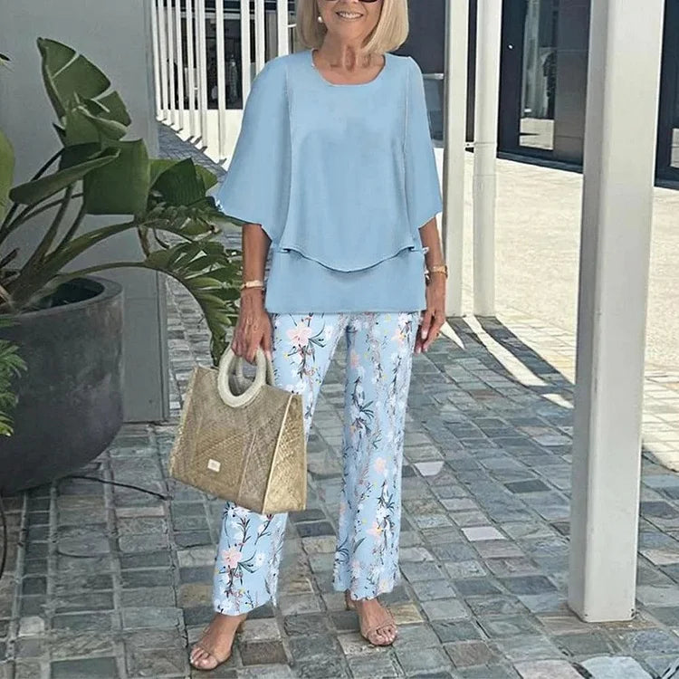 Genevieve | Stylish Trendy Print Two-Piece Set