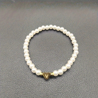 Chic A-Z Heart Initial Bracelet