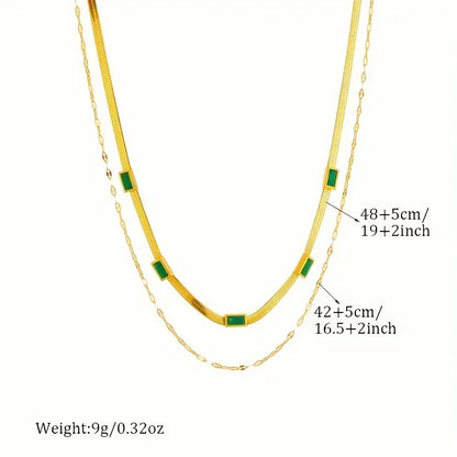 Sorella Gem Double Necklace