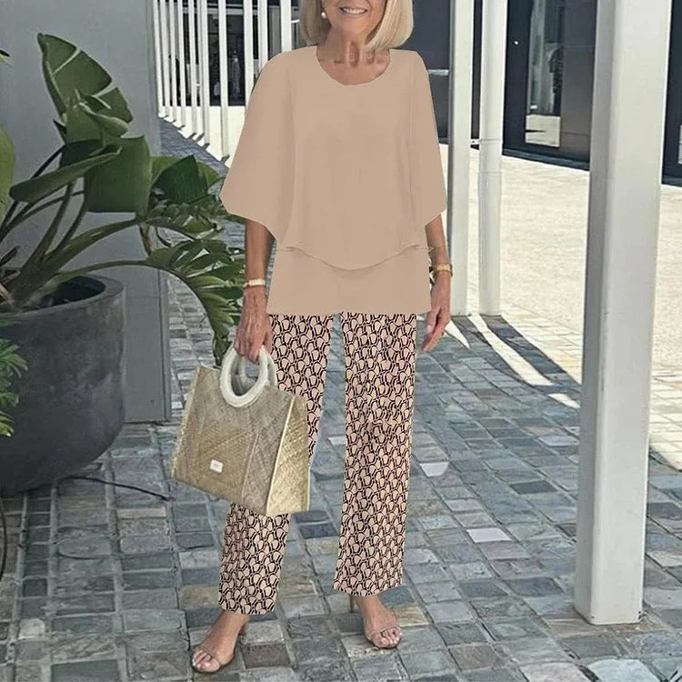 Genevieve | Stylish Trendy Print Two-Piece Set